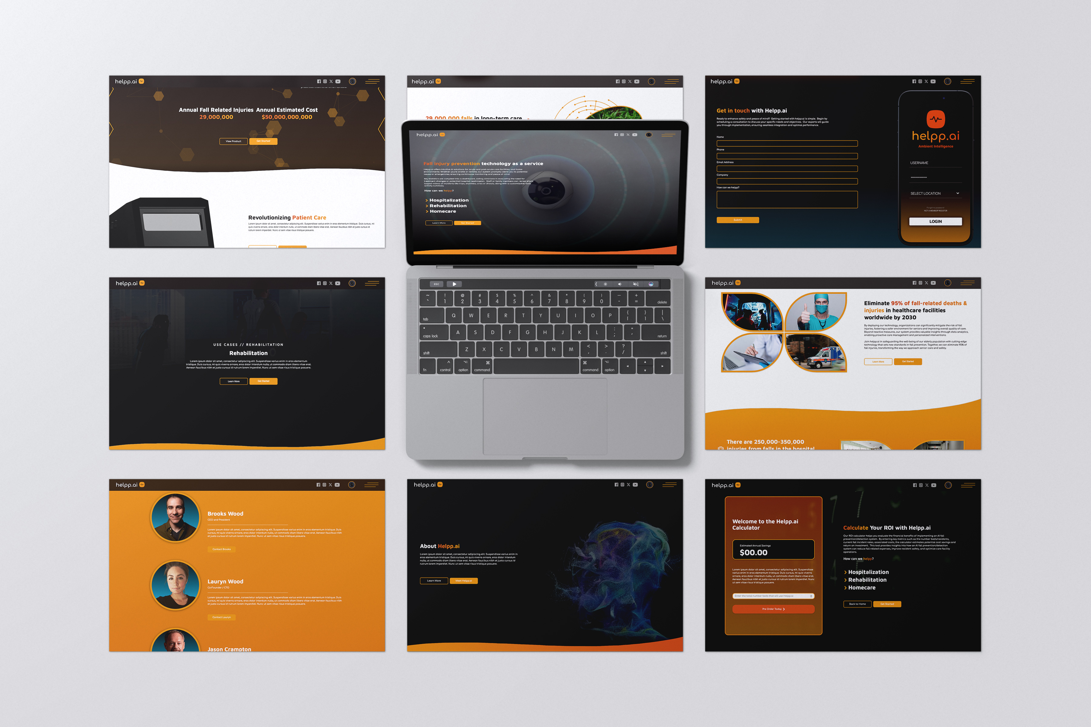 Helpp.ai landing page design by Jesse Millard