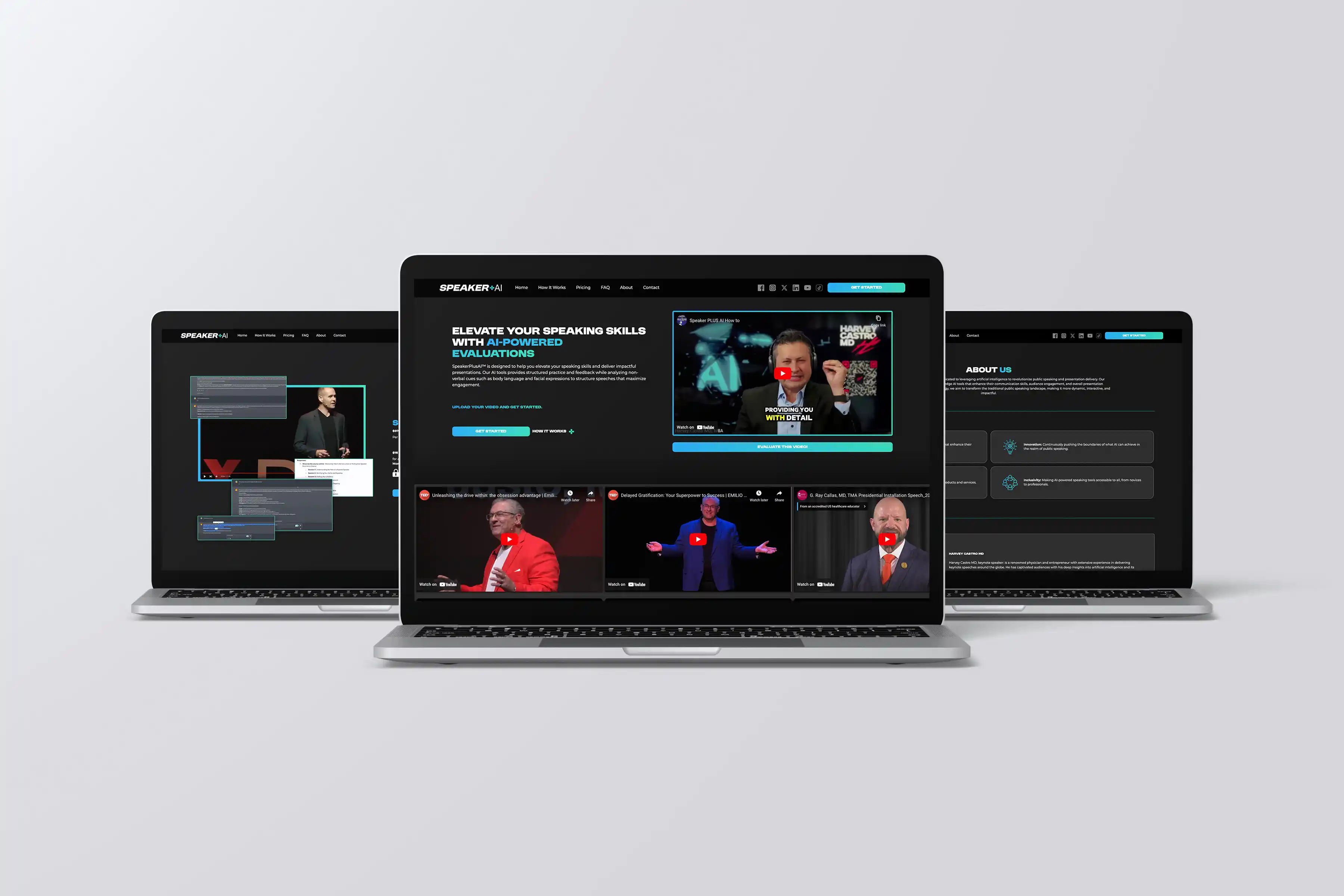 SpeakerPlusAI landing page by Jesse Millard