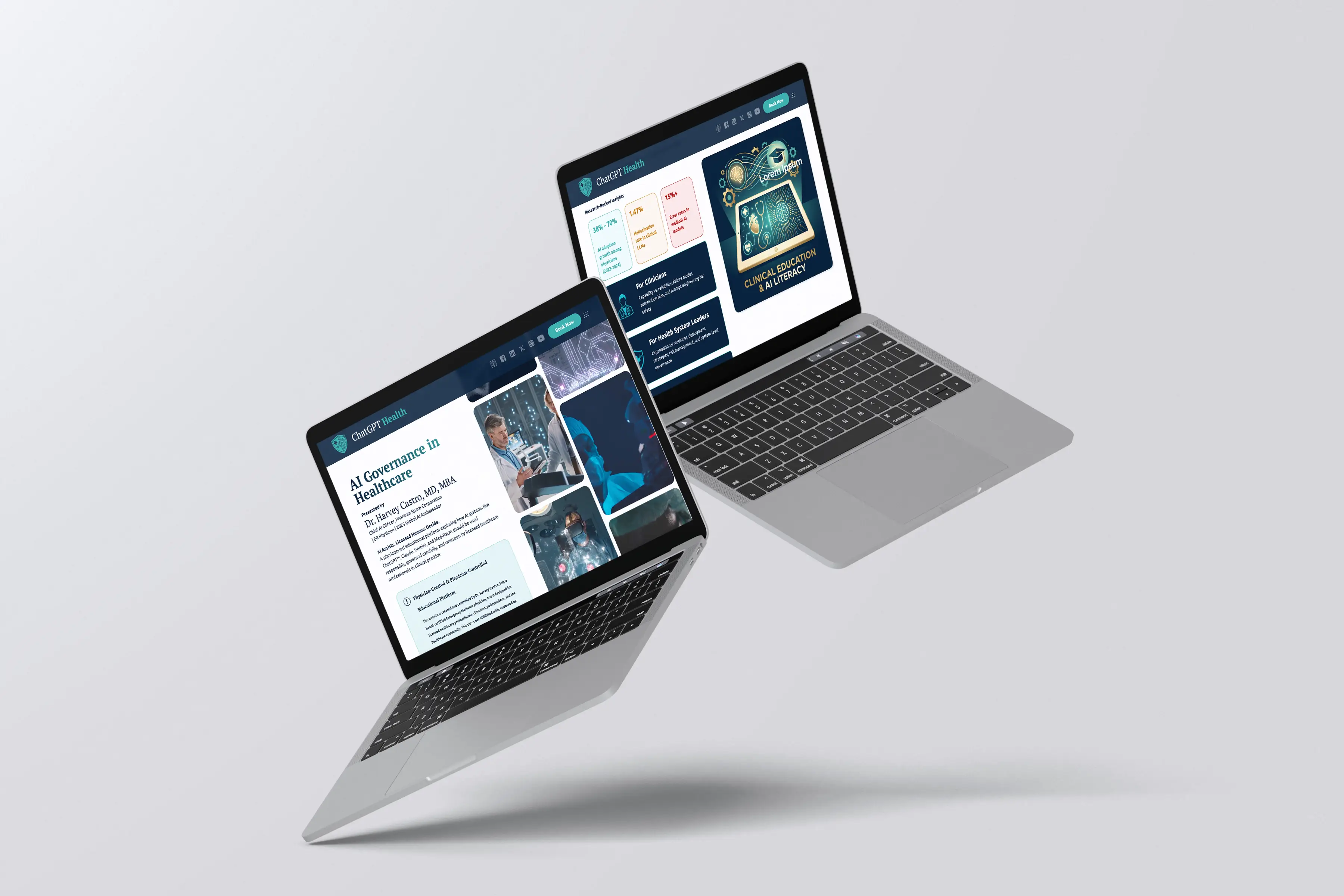 ChatGPT Health landing page design by Jesse Millard