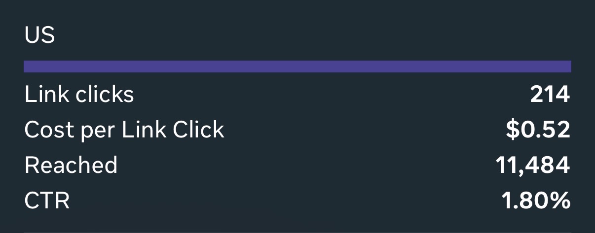 Meta Ads campaign performance