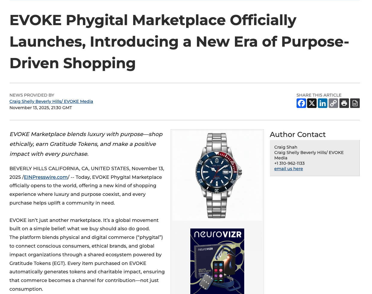 Publication features overview